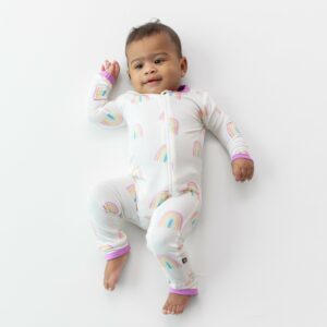 Kyte BABY Zippered Romper in Poi Rainbow