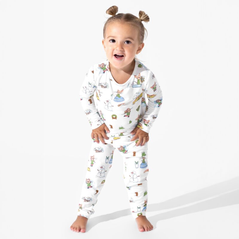 If You Give A Mouse A Cookie Christmas Bamboo Viscose Pajama Set from Bellabu Bear