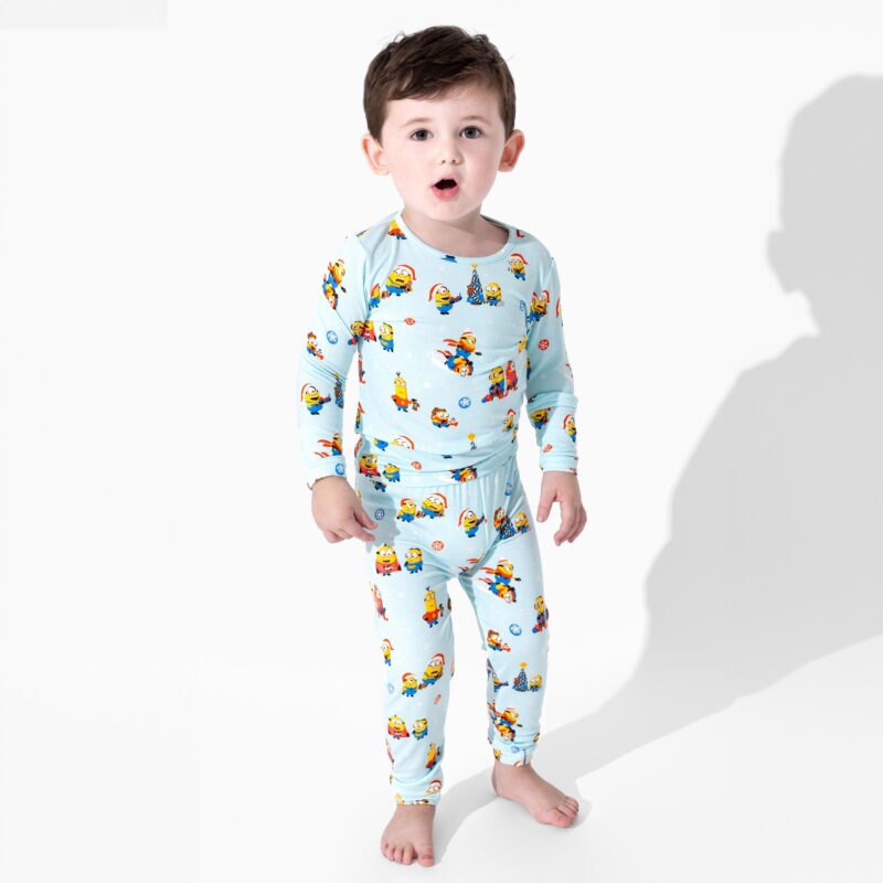 Bellabu Bear Minion Christmas Bamboo Viscose Pajama Set