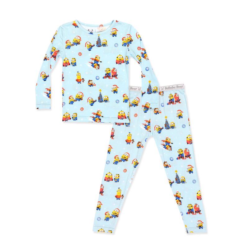Minion Christmas Bamboo Viscose Pajama Set from Bellabu Bear
