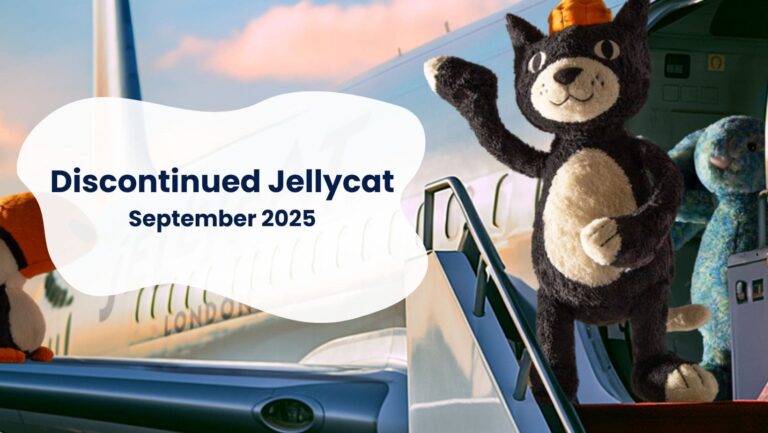Discontinued Jellycat in September 2025 including Fluffy Starfish and more