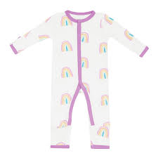 Kyte BABY Snap Romper in Poi Rainbow