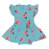 Twirl Bodysuit Dress in Hibiscus from Kyte BABY