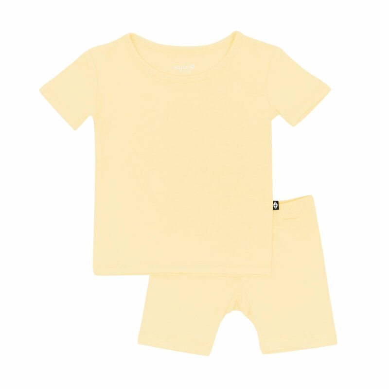 Short Sleeve Pajamas in Lilikoi from Kyte BABY Short Sleeve Pajamas in Lilikoi from Kyte BABY