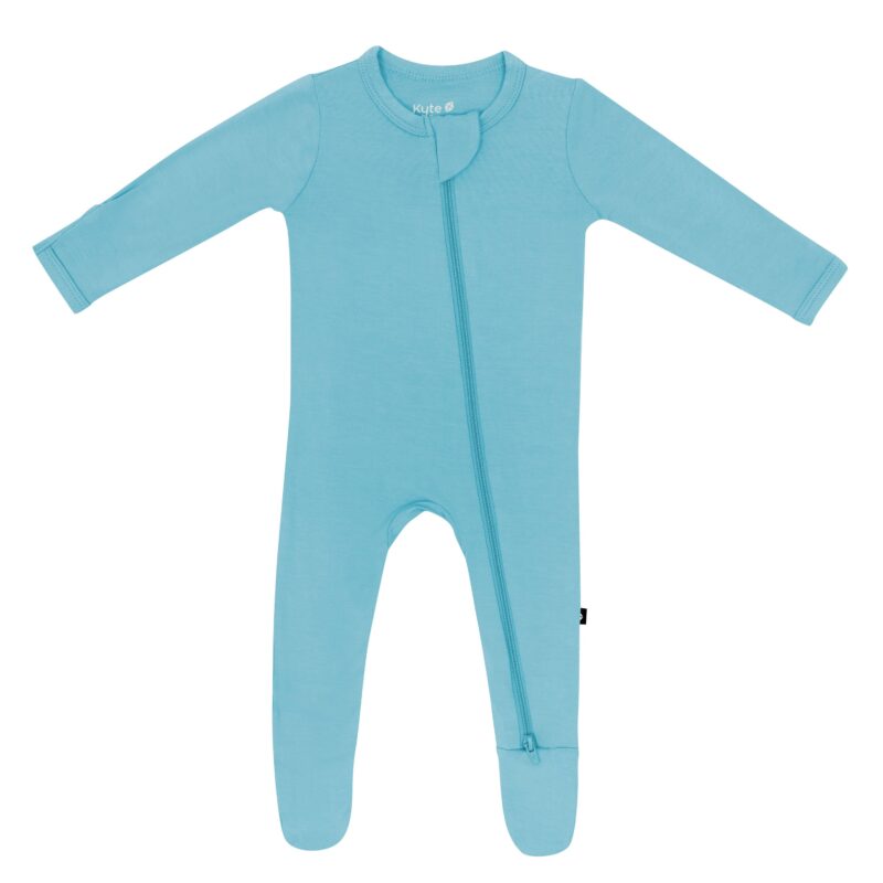 Zippered Footie in Makai from Kyte BABY Zippered Footie in Makai from Kyte BABY