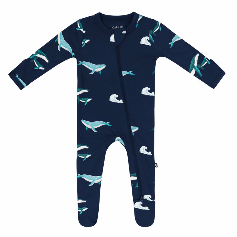 Zippered Footie in Humpback from Kyte BABY