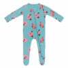 Zippered Footie in Hibiscus from Kyte BABY