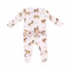 Western Horses Pink Bamboo Viscose Ruffle Zipper Footie from Angel Dear Western Horses Pink Bamboo Viscose Ruffle Zipper Footie from Angel Dear