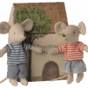LouiMax and Stella Little brother And Sister Mice Set made by Maileg LouiMax and Stella Little brother And Sister Mice Set made by Maileg