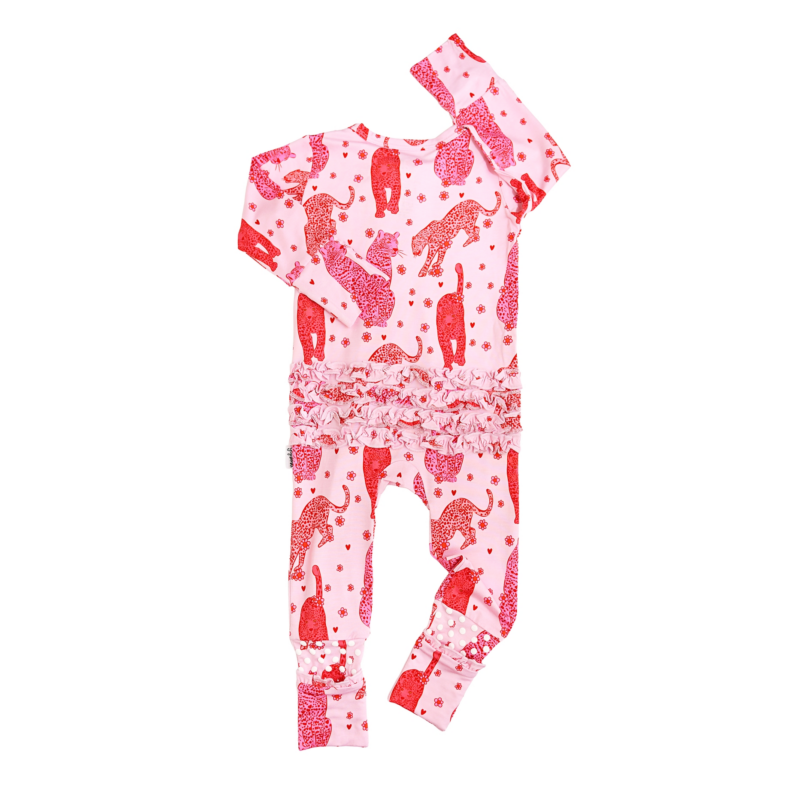 Cambrie Ruffle Bamboo Viscose Convertible Footie Cambrie Ruffle Bamboo Viscose Convertible Footie