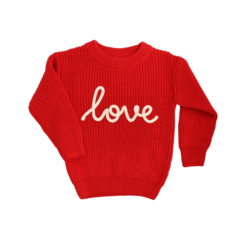 Love Red Knit Sweater from Gigi and Max