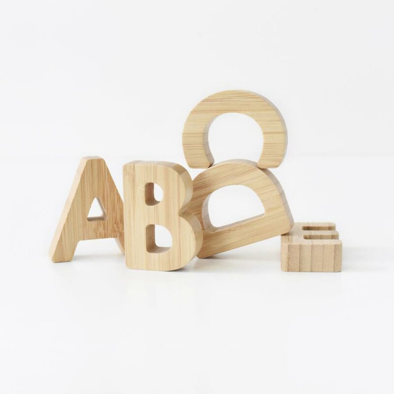 5b9b3d5963c7e98c0a3559bd3b821c02d6a6f7f55f4761682b7f271da6230a4c Bamboo Letters from Wee Gallery