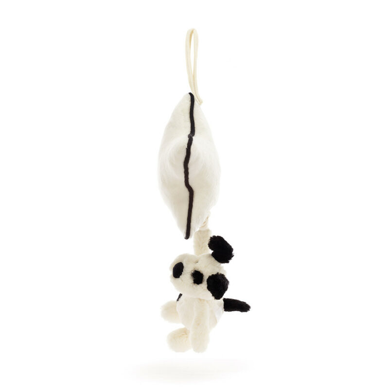 Bashful Black & Cream Puppy Musical Pull made by Jellycat Bashful Black & Cream Puppy Musical Pull made by Jellycat