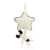 Jellycat Bashful Black & Cream Puppy Musical Pull Toys Jellycat Bashful Black & Cream Puppy Musical Pull Toys