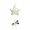 Jellycat Bashful Black & Cream Puppy Musical Pull Jellycat Bashful Black & Cream Puppy Musical Pull