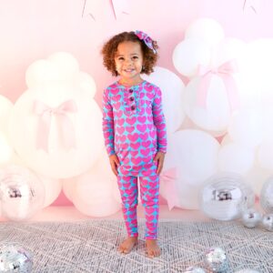 Gigi and Max Cora Ruffle Two Piece Bamboo Viscose Lounge Set Gigi and Max Cora Ruffle Two Piece Bamboo Viscose Lounge Set