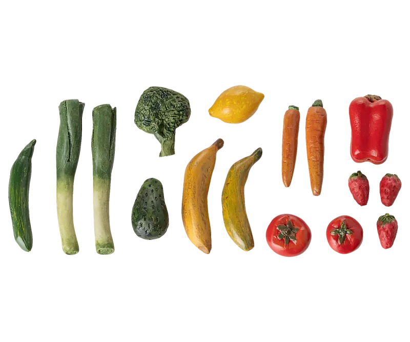Maileg Veggies and Fruits Set Miniature