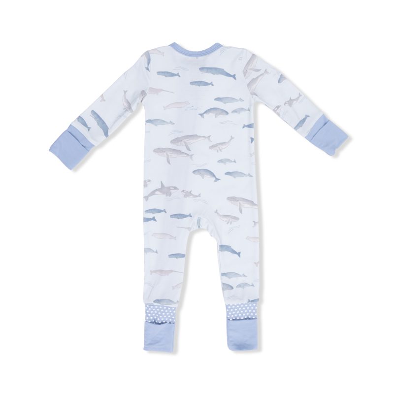 Little Whales Bamboo Viscose Convertible Romper
