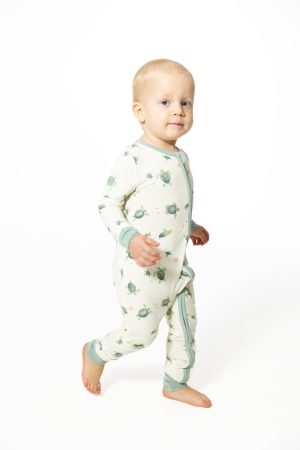 Angel Dear Sea Turtles Bamboo Viscose Convertible Romper