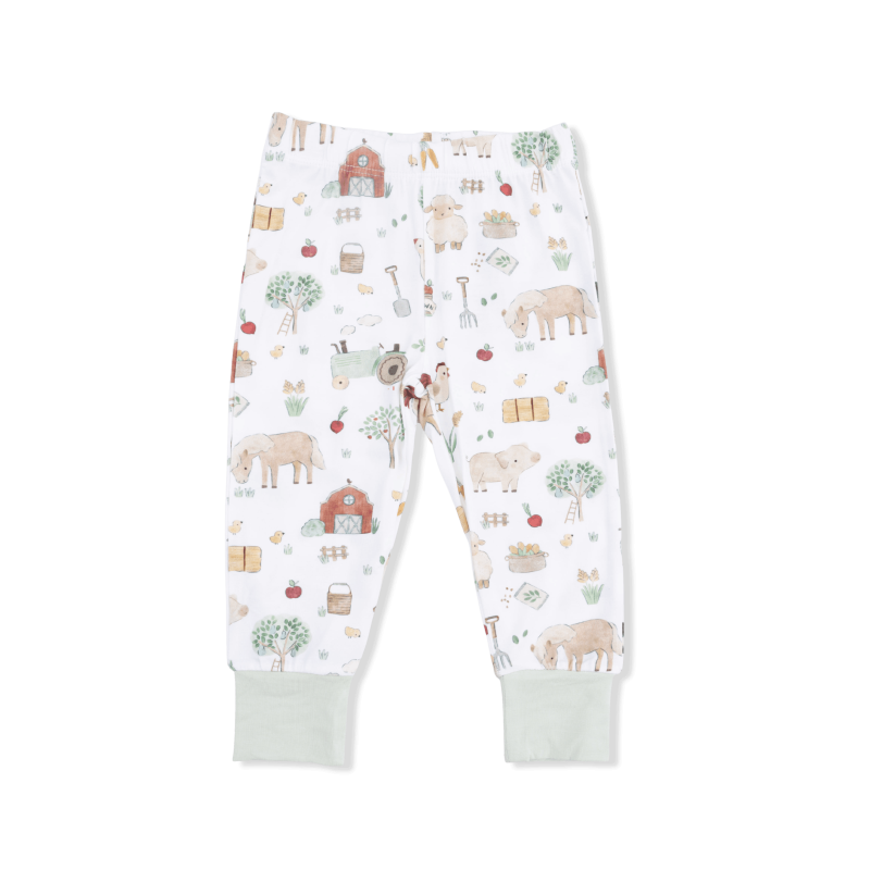 Cute Farm Animals Bamboo Viscose Short Sleeve Loungewear Set available at Blossom