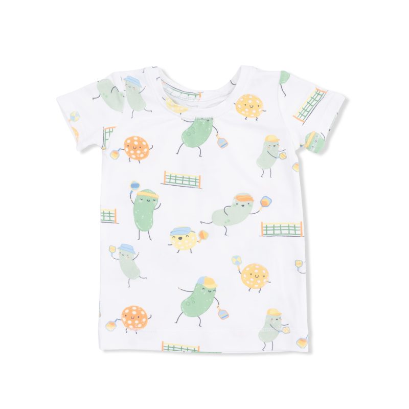 Pickles Playing Pickleball Bamboo Viscose Short Sleeve Loungewear Set available at Blossom Pickles Playing Pickleball Bamboo Viscose Short Sleeve Loungewear Set available at Blossom