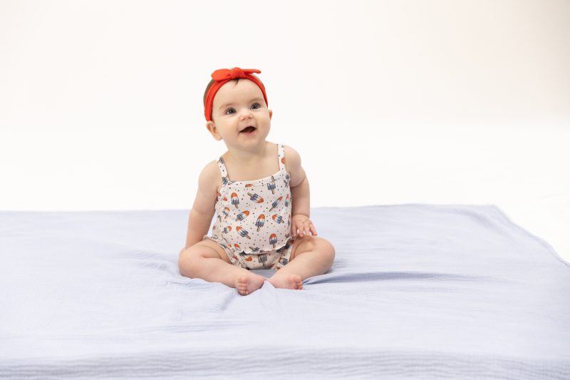 Angel Dear Astro Pop Ribbed Modal Tank Top & High Waisted Short