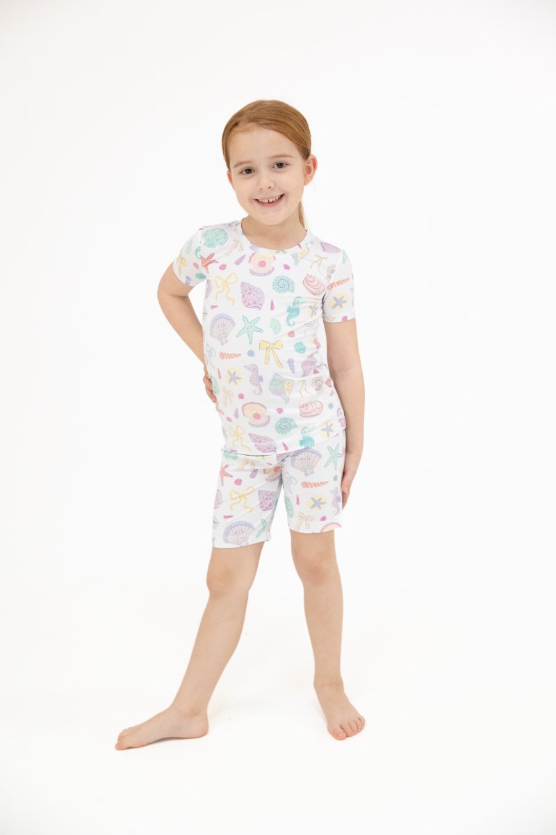 Angel Dear Beach Days Bamboo Viscose Loungewear Short Set Angel Dear Beach Days Bamboo Viscose Loungewear Short Set