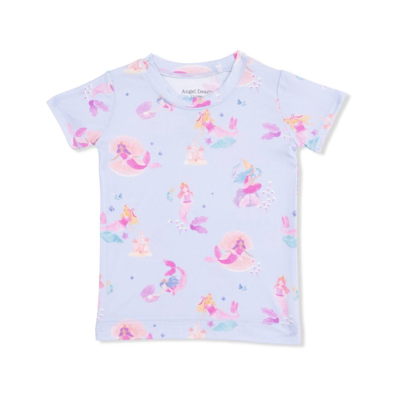 Mermaid Princesses Bamboo Viscose Loungewear Short Set from Angel Dear Mermaid Princesses Bamboo Viscose Loungewear Short Set from Angel Dear