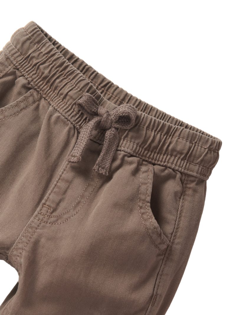 Cotton Twill Cargo Jogger In Mushroom available at Blossom Cotton Twill Cargo Jogger In Mushroom available at Blossom