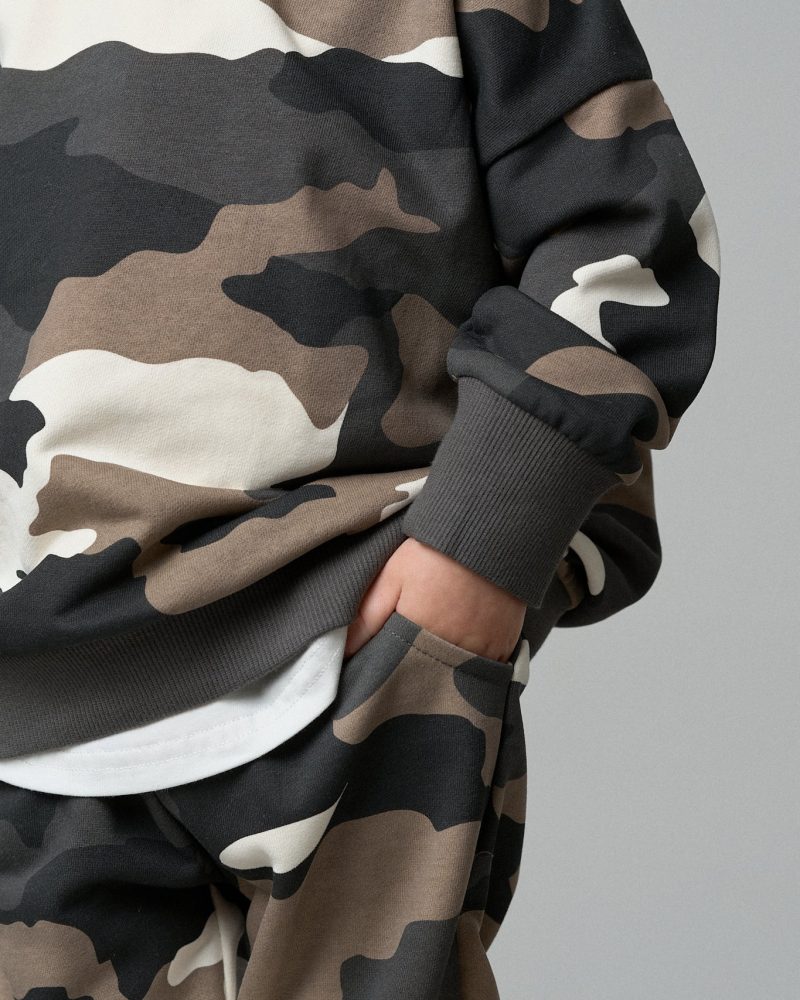 Elevated Crewneck Sweatshirt In Camo