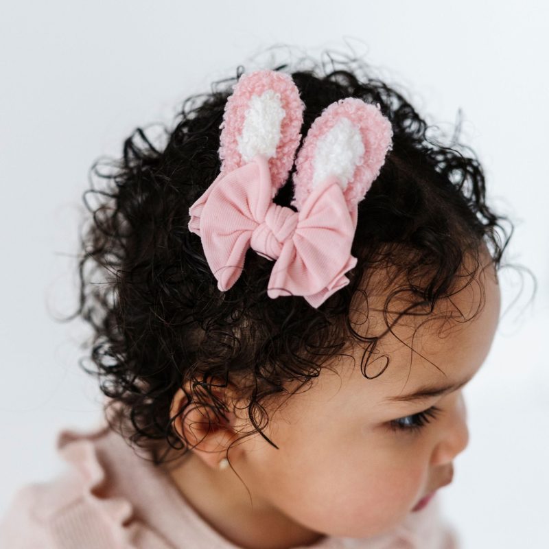 Pink Baby Bunny 2-Pack Novelty Clips from Baby Bling Bows