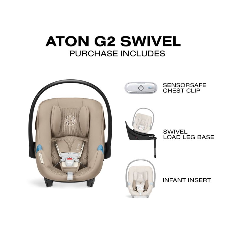 Cybex Aton G2 Swivel Infant Car Seat with Load Leg Base