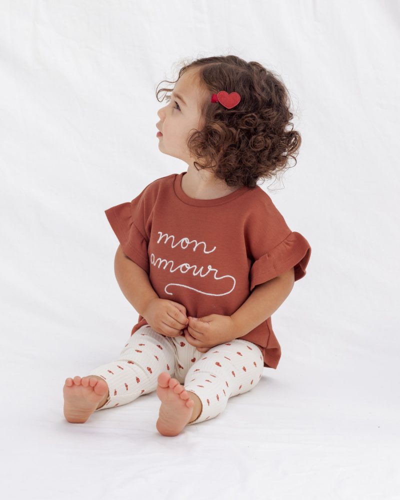 Heart Clip Set In Red and Pink from Rylee + Cru