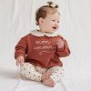 Quincy Mae Collared Sweatshirt In Mon Amour