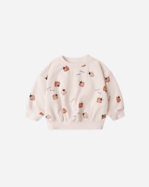 Quincy Mae Relaxed Sweatshirt In Love Bug