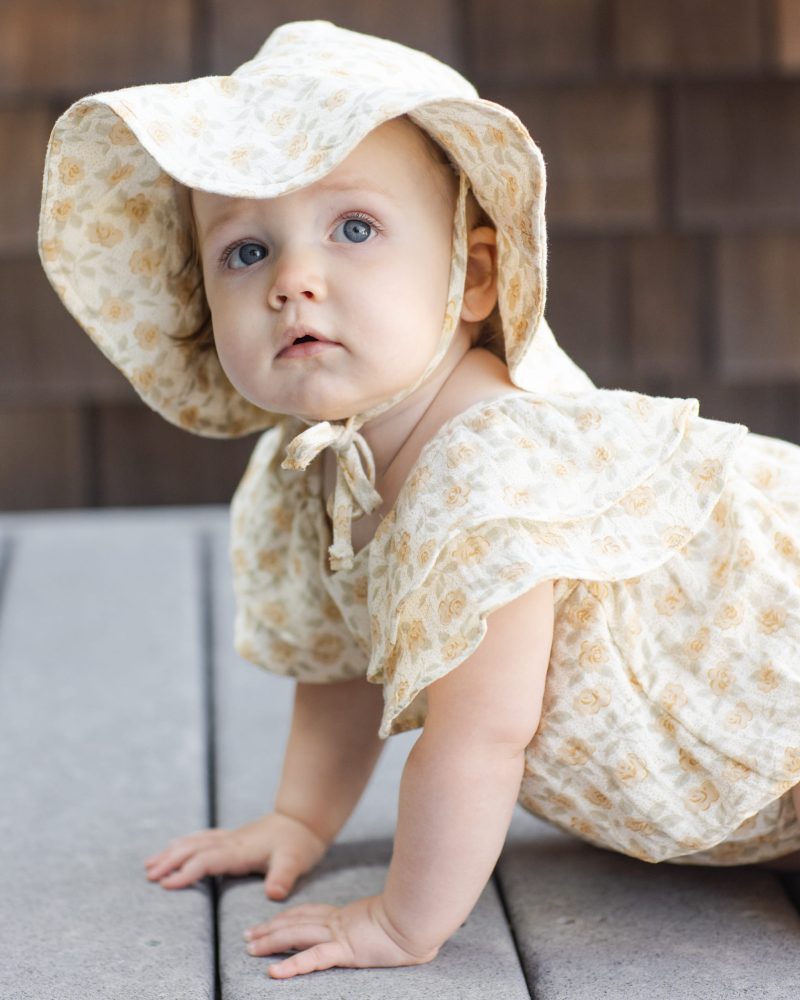 Floppy Sun Hat In Yellow Floral from Rylee + Cru Floppy Sun Hat In Yellow Floral from Rylee + Cru