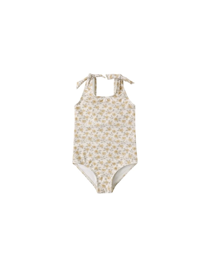 Millie One-Piece In Yellow Floral from Rylee + Cru
