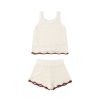 Crochet Tank Set In Natural from Rylee + Cru