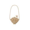 Rylee + Cru Shell Purse In Straw