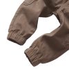 Little Bipsy Cotton Twill Cargo Jogger In Mushroom Little Bipsy Cotton Twill Cargo Jogger In Mushroom