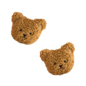 Baby Bling Bows Teddy Cocoa 2-Pack Novelty Hair Clips