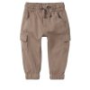 Cotton Twill Cargo Jogger In Mushroom from Little Bipsy Cotton Twill Cargo Jogger In Mushroom from Little Bipsy