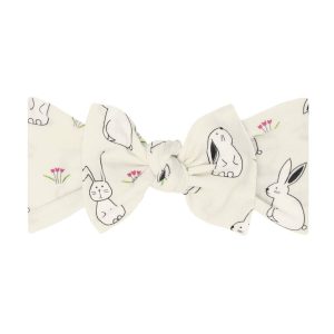 Baby Bling Bows Bunny Printed Knot Bow