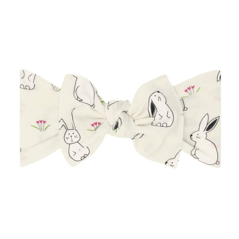 Baby Bling Bows Bunny Printed Knot Bow