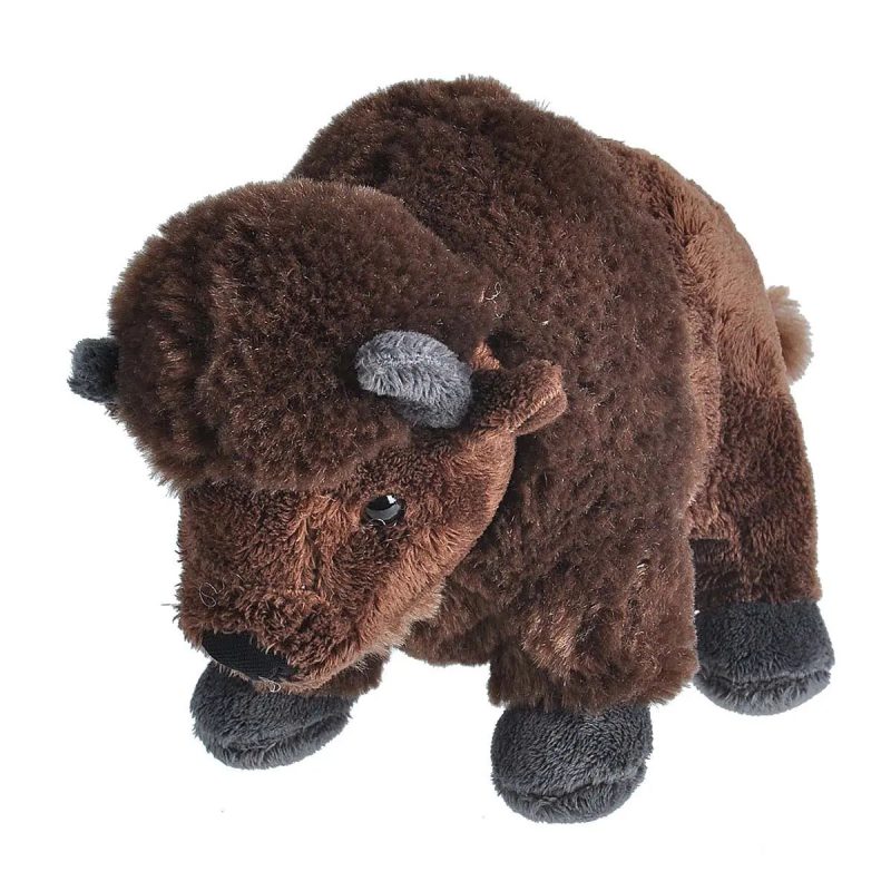 Wild Republic Cuddlekins Mini Bison Stuffed Animal 8"