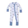Construction Vehicles Bamboo Viscose Convertible Romper