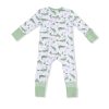 Crayon Alligators Bamboo Viscose Convertible Romper Crayon Alligators Bamboo Viscose Convertible Romper