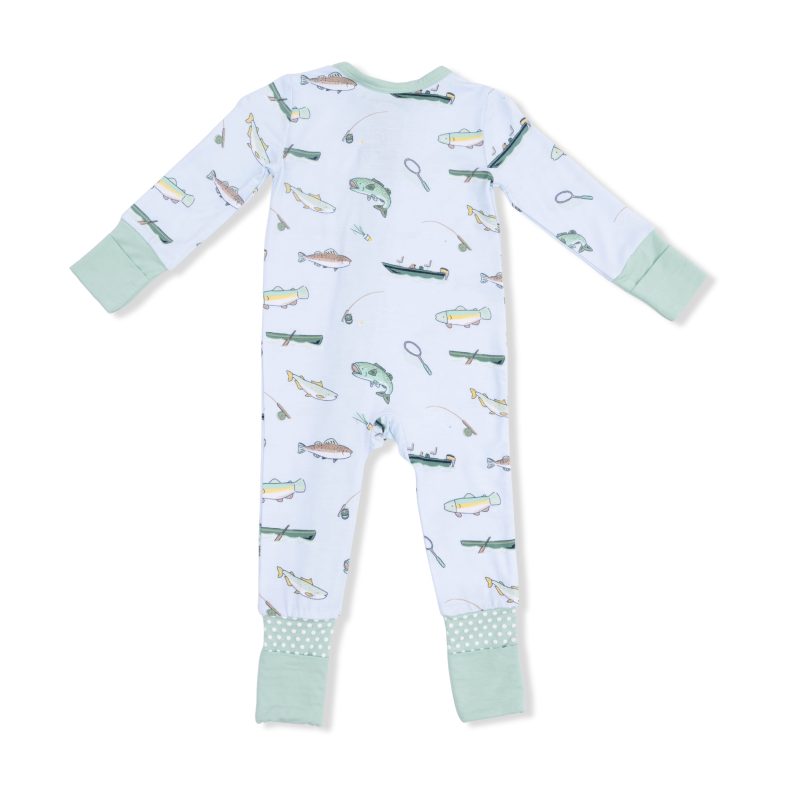 Fishing Bamboo Viscose Convertible Romper available at Blossom