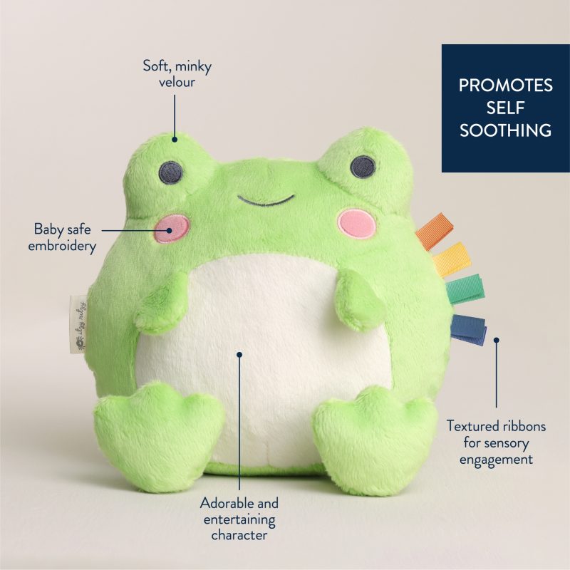 Itzy Ritzy Sweetie Snuggles Plush Frog Toys