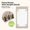 KeaBabies Ecru Bamboo Viscose Waterproof Crib Sheets 2 Pack available at Blossom